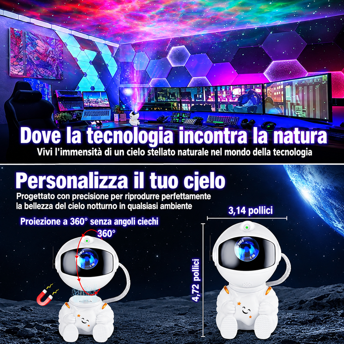Proiettore Galassia Astronauta