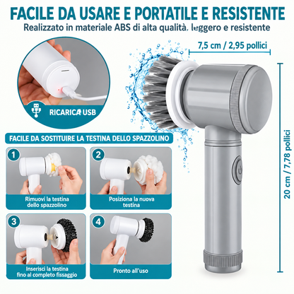 Pulitore Elettrico Multifunzionale per la Casa