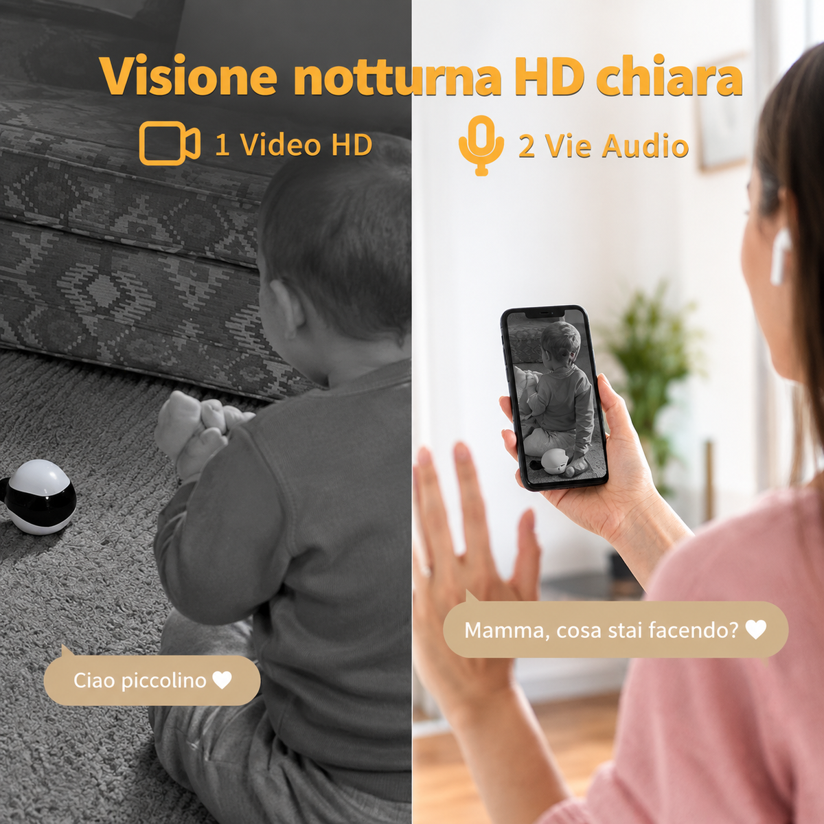 EBO SE telecamera robot mobile per la sorveglianza domestica